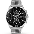 Hugo Boss Ocean Edition 1513701 46mm Men’s Chronograph Watch – Black Dial & Silver Mesh Bracelet