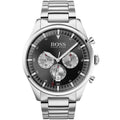 Hugo Boss Pioneer 1513712 44mm Men’s Chronograph Watch – Black Dial & Silver-tone Stainless Steel Link Bracelet