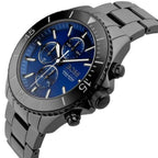 Hugo Boss Ocean Edition 1513743 46mm Men’s Chronograph Watch – Blue Dial & Black Stainless Steel Link Bracelet