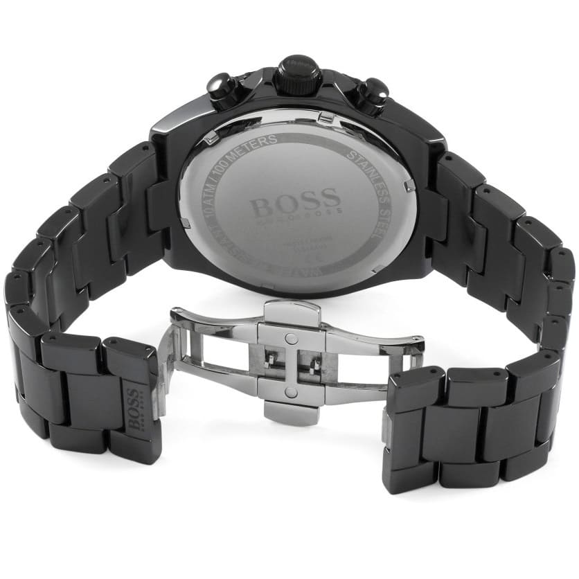Hugo Boss Ocean Edition 1513743 46mm Men’s Chronograph Watch – Blue Dial & Black Stainless Steel Link Bracelet