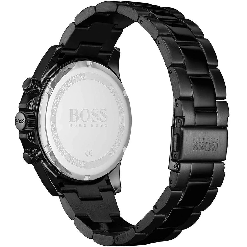 Hugo Boss Hero 1513754 45mm Men’s Chronograph Watch – Black Dial & Stainless Steel Bracelet