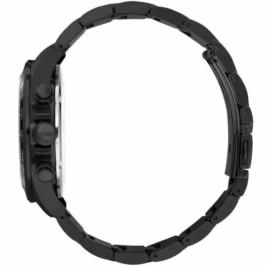 Hugo Boss Hero 1513754 45mm Men’s Chronograph Watch – Black Dial & Stainless Steel Bracelet
