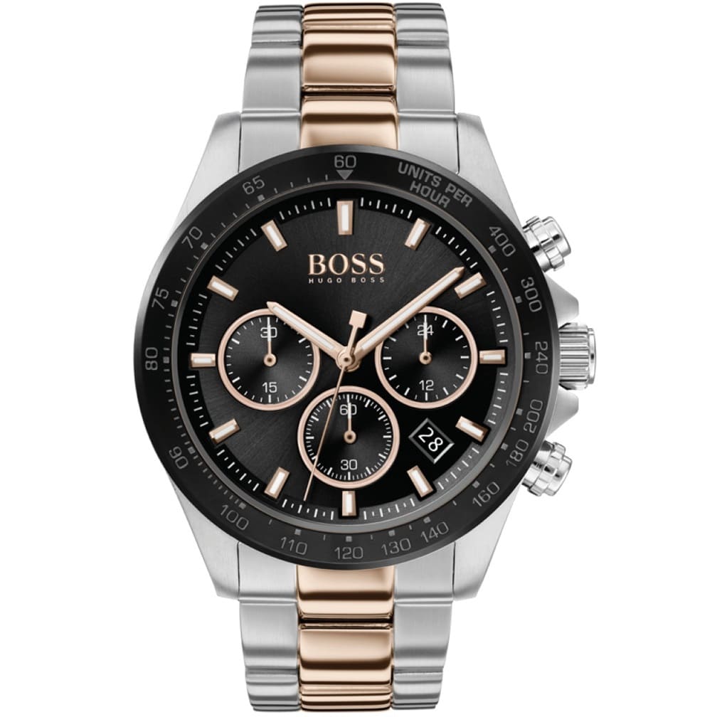 Hugo Boss Hero 1513757 43mm Men’s Chronograph Watch – Black Dial & Stainless Steel Bracelet