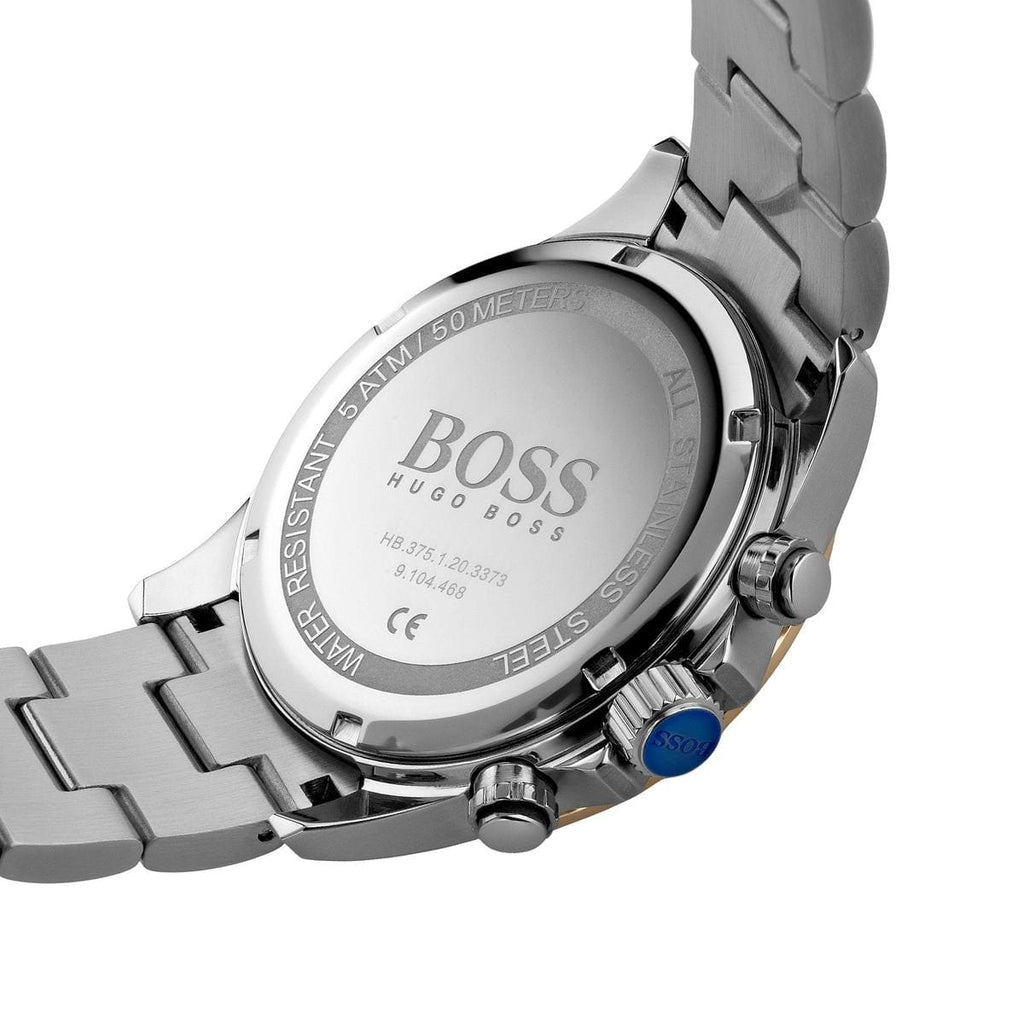 Hugo Boss Hero 1513757 43mm Men’s Chronograph Watch – Black Dial & Stainless Steel Bracelet