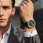 Hugo Boss Aero 1513770 44mm Men’s Chronograph Watch – Black Dial & Black Genuine Leather Strap