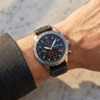 Hugo Boss Aero 1513770 44mm Men’s Chronograph Watch – Black Dial & Black Genuine Leather Strap
