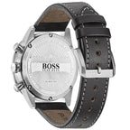 Hugo Boss Aero 1513770 44mm Men’s Chronograph Watch – Black Dial & Black Genuine Leather Strap