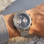 Hugo Boss Nomad 1513774 44mm Men’s Chronograph Watch – Gray Dial & Silver-tone Stainless Steel Link Bracelet