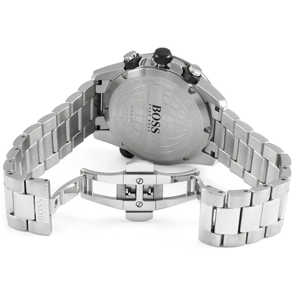 Hugo Boss Nomad 1513774 44mm Men’s Chronograph Watch – Gray Dial & Silver-tone Stainless Steel Link Bracelet