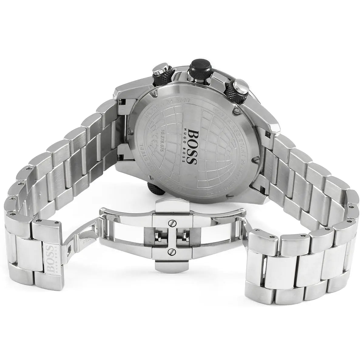 Hugo Boss Nomad 1513774 44mm Men’s Chronograph Watch – Gray Dial & Silver-tone Stainless Steel Link Bracelet