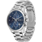 Hugo Boss Skymaster 1513784 44mm Men’s Chronograph Watch – Blue Dial & Silver-tone Stainless Steel Link Bracelet