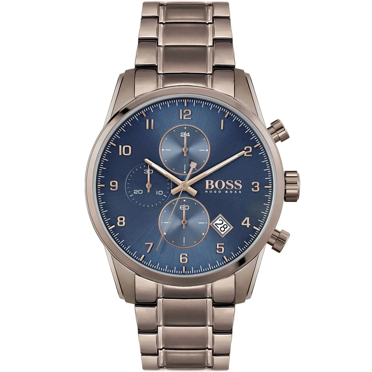 Hugo Boss Skymaster 1513788 44mm Men’s Chronograph Watch – Blue Dial & Stainless Steel Bracelet