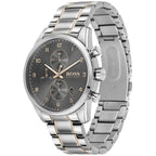 Hugo Boss Skymaster 1513789 44mm Men’s Chronograph Watch – Gray Dial & Rose Gold Stainless Steel Link Bracelet