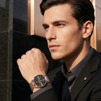 Hugo Boss Associate 1513806 42mm Men’s Chronograph Watch – Black Dial & Rose Gold Mesh Bracelet