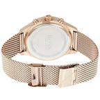 Hugo Boss Associate 1513806 42mm Men’s Chronograph Watch – Black Dial & Rose Gold Mesh Bracelet
