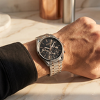 Hugo Boss Champion 1513819 44mm Men’s Chronograph Watch – Black Dial & Rose Gold Stainless Steel Link Bracelet