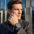 Hugo Boss Pilot Edition 1513852 44mm Men’s Chronograph Watch – Blue Dial & Brown Genuine Leather Strap