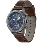 Hugo Boss Pilot Edition 1513852 44mm Men’s Chronograph Watch – Blue Dial & Brown Genuine Leather Strap