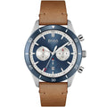 Hugo Boss Santiago 1513860 44mm Men’s Chronograph Watch – Blue Dial & Brown Genuine Leather Strap