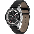 Hugo Boss Santiago 1513864 44mm Men’s Chronograph Watch – Black Dial & Black Genuine Leather Strap