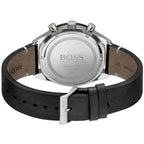 Hugo Boss Santiago 1513864 44mm Men’s Chronograph Watch – Black Dial & Black Genuine Leather Strap