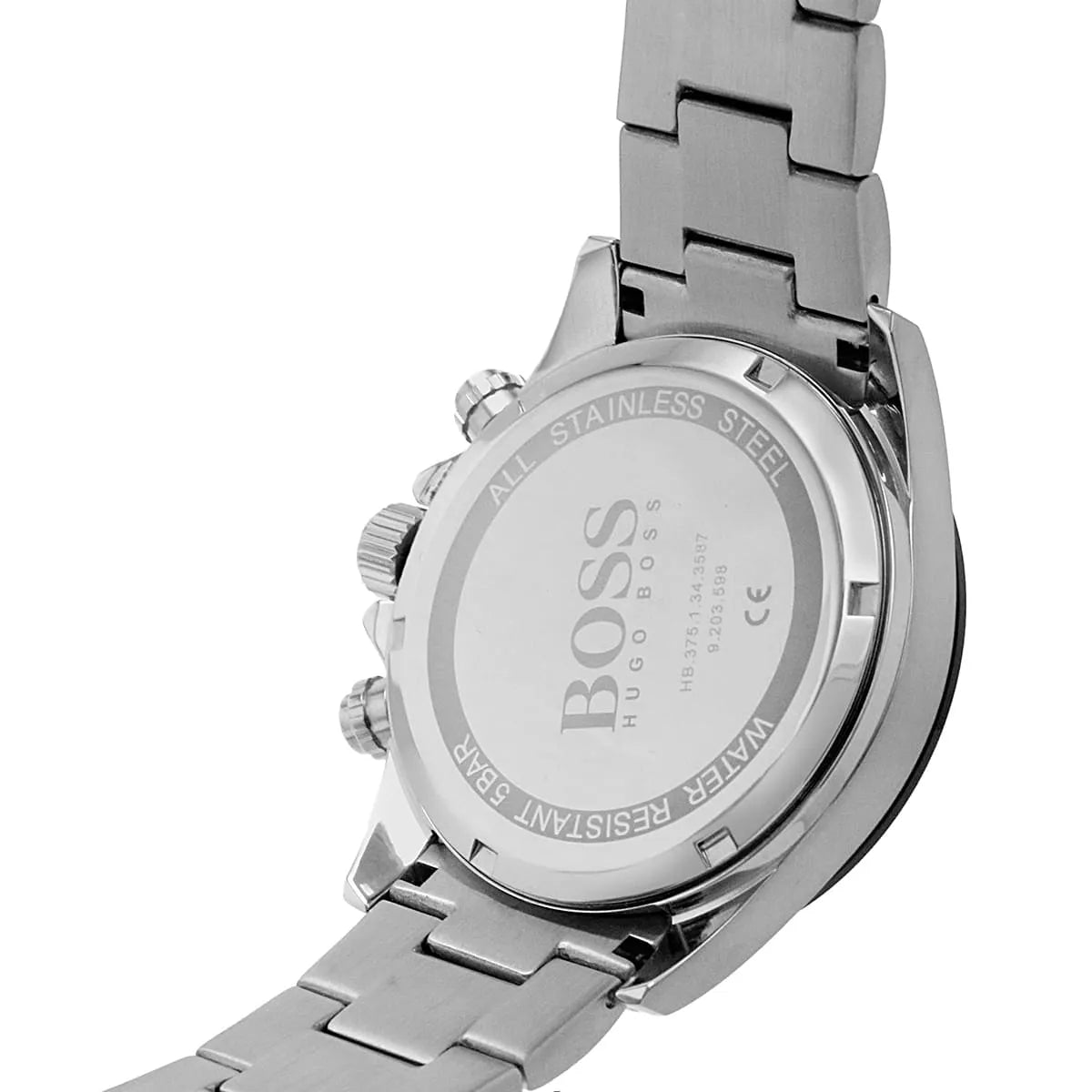 Hugo Boss Volane 1513875 44mm Men’s Chronograph Watch – White Dial & Silver-tone Stainless Steel Link Bracelet