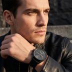 Hugo Boss Champion 1513880 44mm Men’s Chronograph Watch – Black Dial & Genuine Leather Strap