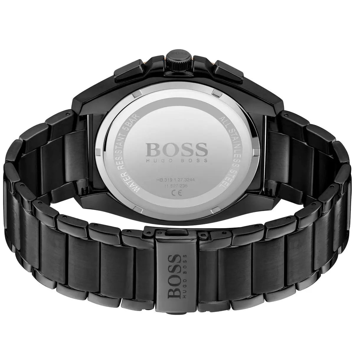 Hugo Boss Grandmaster 1513885 46mm Men’s Chronograph Watch – Black Dial & Stainless Steel Bracelet