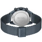 Hugo Boss Pilot Edition 1513887 44mm Men’s Chronograph Watch – Blue Dial & Blue Stainless Steel Mesh Bracelet