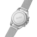 Hugo Boss Admiral 1513904 45mm Men’s Chronograph Watch – Black Dial & Silver-tone Stainless Steel Mesh Bracelet