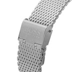 Hugo Boss Admiral 1513904 45mm Men’s Chronograph Watch – Black Dial & Silver-tone Stainless Steel Mesh Bracelet