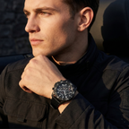 Hugo Boss Admiral 1513918 45mm Men’s Solar Watch – Black Dial & Black Synthetic Fiber Strap