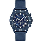 Hugo Boss Admiral 1513919 45mm Men’s Solar Watch – Blue Dial & Blue Synthetic Fiber Strap
