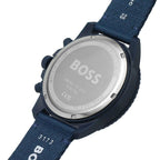 Hugo Boss Admiral 1513919 45mm Men’s Solar Watch – Blue Dial & Blue Synthetic Fiber Strap
