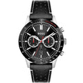 Hugo Boss Allure 1513920 44mm Men’s Chronograph Watch – Black Dial & Genuine Leather Strap