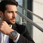 Hugo Boss Allure 1513922 44mm Men’s Chronograph Watch – Black Dial & Silver-tone Stainless Steel Link Bracelet