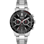 Hugo Boss Allure 1513922 44mm Men’s Chronograph Watch – Black Dial & Silver-tone Stainless Steel Link Bracelet