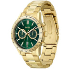 Hugo Boss Allure 1513923 44mm Men’s Chronograph Watch – Green Dial & Gold-tone Stainless Steel Link Bracelet