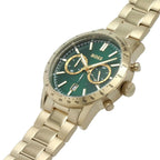 Hugo Boss Allure 1513923 44mm Men’s Chronograph Watch – Green Dial & Gold-tone Stainless Steel Link Bracelet