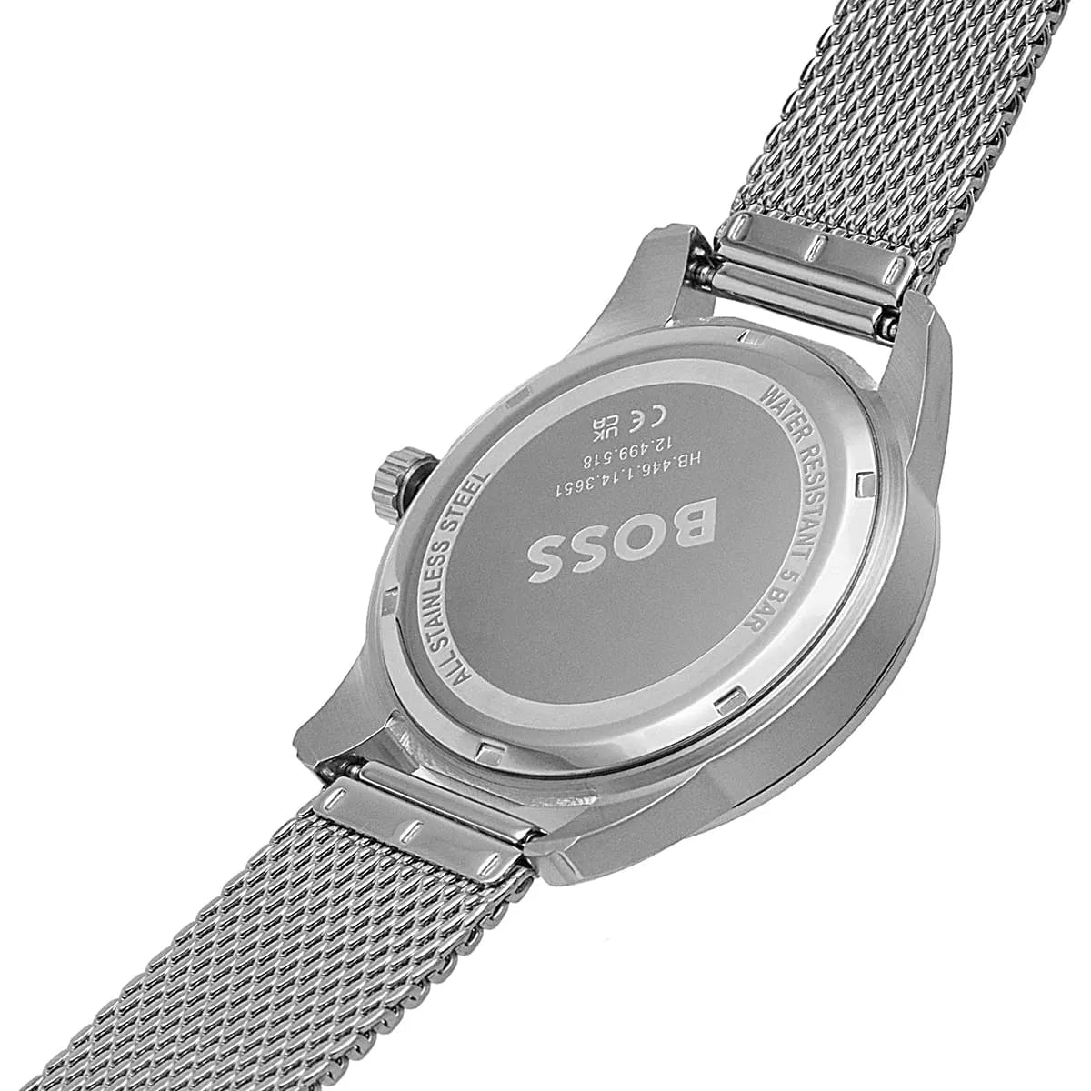 Hugo Boss Sophio 1513942 42mm Men’s Quartz Watch – Blue Dial & Silver Mesh Bracelet