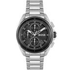 Hugo Boss Volane 1513949 44mm Men’s Chronograph Watch – Black Dial & Silver-tone Stainless Steel Link Bracelet