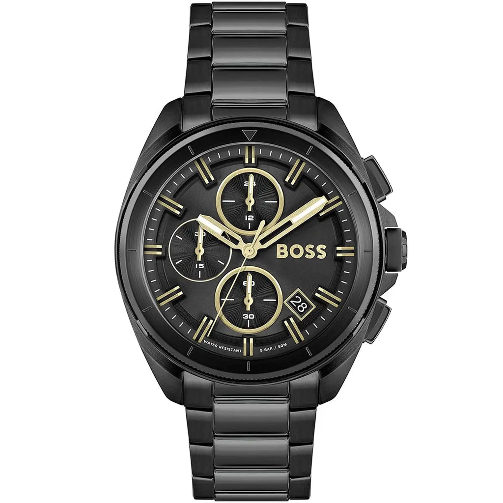 Hugo Boss Volane 1513950 44mm Men’s Chronograph Watch – Black Dial & Stainless Steel Bracelet