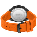 Hugo Boss Volane 1513957 44mm Men’s Chronograph Watch – Black Dial & Orange Rubber Strap