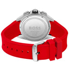 Hugo Boss Volane 1513959 44mm Men’s Chronograph Watch – Black Dial & Red Rubber Strap