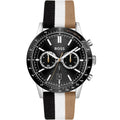 Hugo Boss Allure 1513963 44mm Men’s Chronograph Watch – Black Dial & Multicolored Fiber Strap