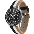 Hugo Boss Allure 1513963 44mm Men’s Chronograph Watch – Black Dial & Multicolored Fiber Strap
