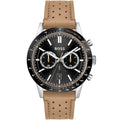Hugo Boss Allure 1513964 44mm Men’s Chronograph Watch – Black Dial & Genuine Leather Strap