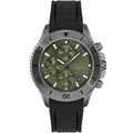 Hugo Boss Admiral 1513967 46mm Men’s Chronograph Watch – Green Dial & Black Rubber Strap