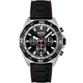 Hugo Boss Runner 1513969 44mm Men’s Chronograph Watch – Black Dial & Black Rubber Strap