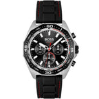 Hugo Boss Runner 1513969 44mm Men’s Chronograph Watch – Black Dial & Black Rubber Strap